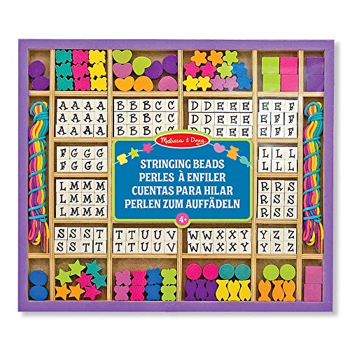 Melissa & Doug - Cuentas de Madera para hilar (13774)