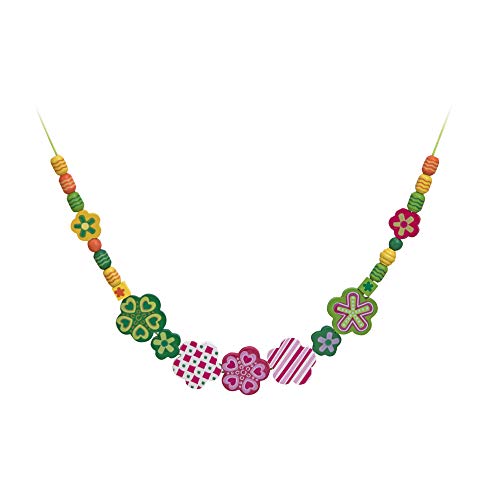 Melissa & Doug - Flores abundantes, Juego de Cuentas de Madera (14178)