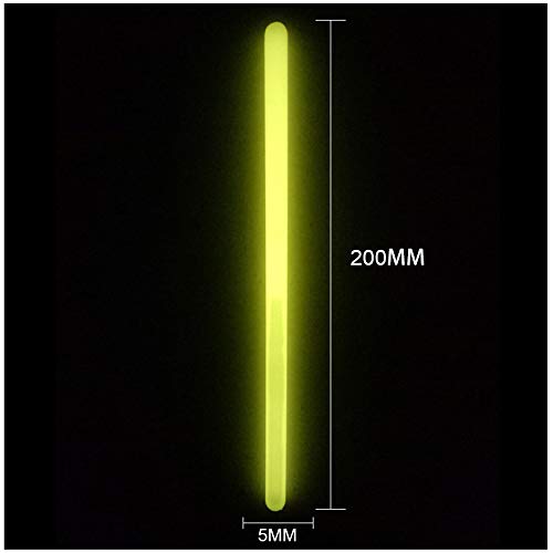 Melodycp Parte Camping luz Brillante apoyos Paquete Light Stick 100 Lámpara Grass Village Fluorescent UV Bracelet and Connector (Mixto)