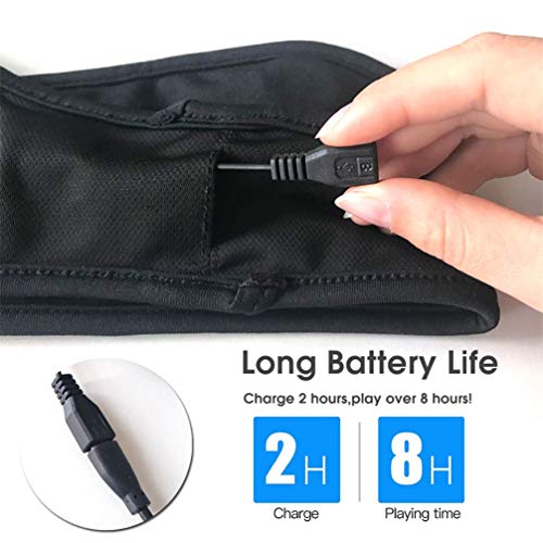 Meng Máscara para Dormir con Bluetooth, Auriculares con Máscara para Los Ojos Inalámbricos con Bluetooth 5.0 Y Estéreo De Alta Definición, La Máscara para Dormir En 3D,Negro