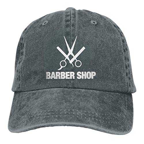 MERCHA Barber Shop Vintage Washed Adult Cowboy Hat Baseball Cap Adjustable Polo Trucker Unisex Style Headwear Deepheather