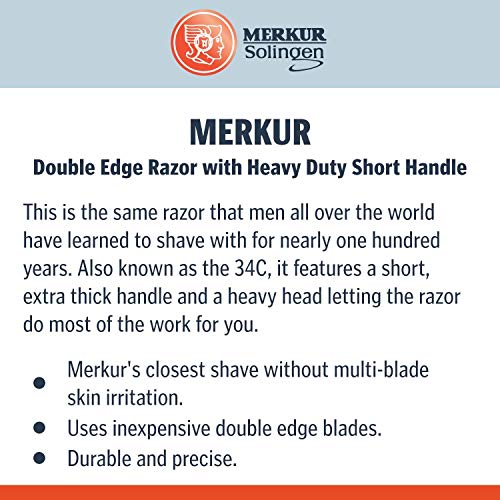 Merkur MRKR42C - Maquinilla de afeitar para hombre, color plateado
