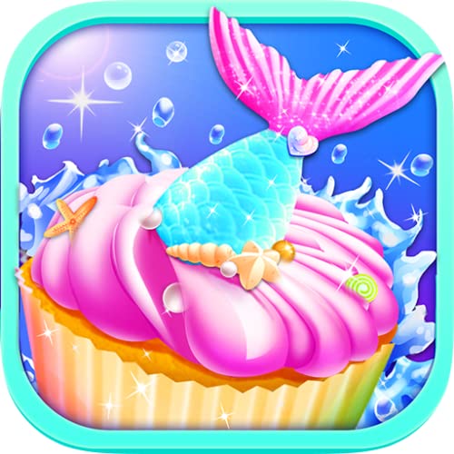 Mermaid Unicorn Cupcake Bakery Shop Cooking Game