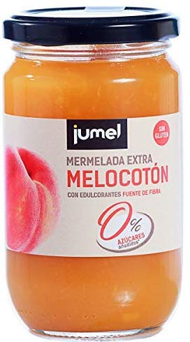 Mermelada sin azúcar Extra Melocotón Jumel. Mermelada con Stevia. Mermelada gourmet, tu desayuno o merienda más saludable, con todo el sabor. Pack de 4 unidades (1,49 €/u).