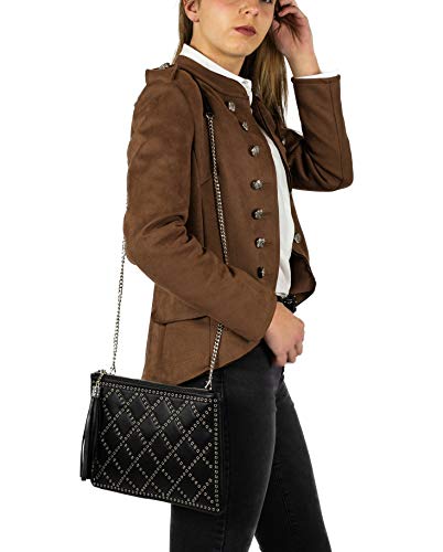 Mer's Style - Bolso Mujer Bandolera Pequeño al Hombro, Negro