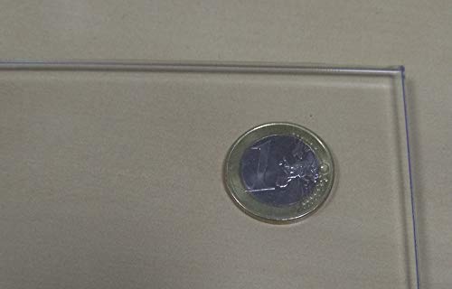 Metacrilato transparente - 6 mm - 30 x 30 cm. - Plancha de Metacrilato traslucido a medida - Diferentes tamaños (100x100, 100x70, 100x50, 100x30, A4, A3) - Placa acrílico transparente