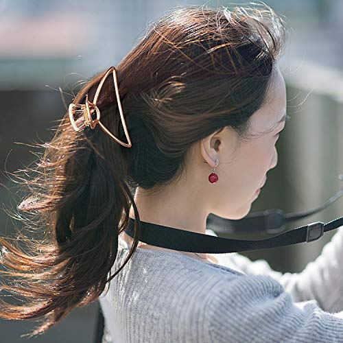 Metal Pelo Horquillas, Comius Sharp 3 Piezas de Clips de Pelo Antideslizantes, Metal Grandes para Mujeres Niñas Hebillas de Pelo para Sujetar Pelo,Pinzas para el Cabello de Media Luna.