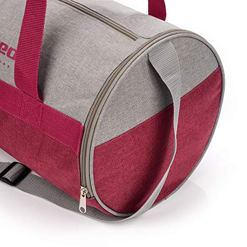 meteor Bolsa Deporte Viaje Gimnasio con Compartimento Separado para Zapatos Duffle Bag para Hombre Mujer Ultraligera Plegable Bolsa Deportiva 25 L Yoga Bolsa Fin de Semana (púrpura Gris, 25 L)