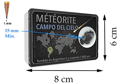 Meteorito certificado caído en Argentina hace más de 5000 años, incluye estuche y certificado