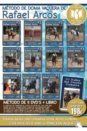 MÉTODO DE DOMA VAQUERA DE RAFAEL ARCOS 11 DVD´S + LIBRO