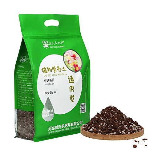 Mezcla de suelo de plantas suculentas de cactus, tierra para macetas de jardín casero Cactus cultivados, suelo de coco que ahorra agua （35.2 oz / 1000 g / 6 litros）