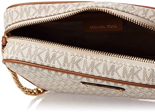 Michael Kors - Crossbodies Lg Ew Crossbody, Bolsos bandolera Mujer, Marfil (Vanilla), 6x24x16.5 cm (B x H T)