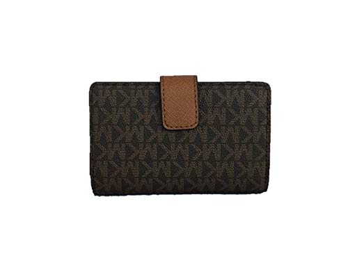 Michael Kors Jet Set Travel Medium Bifold Zip coin Wallet - Brown