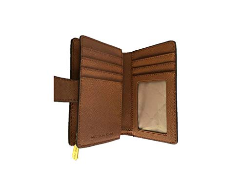 Michael Kors Jet Set Travel Medium Bifold Zip coin Wallet - Brown