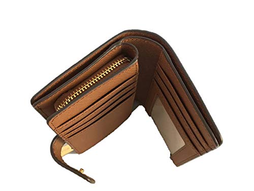 Michael Kors Jet Set Travel Medium Bifold Zip coin Wallet - Brown