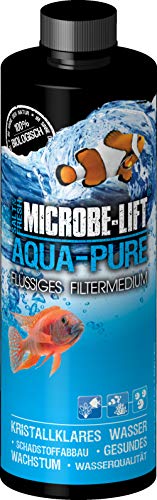 MICROBE-LIFT Aqua-Pure – Medio de Filtro líquido con bacterias vivas para Cualquier Acuario de Agua Dulce y Agua Salada, 473 ml