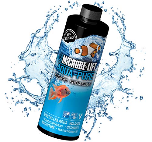 MICROBE-LIFT Aqua-Pure – Medio de Filtro líquido con bacterias vivas para Cualquier Acuario de Agua Dulce y Agua Salada, 473 ml