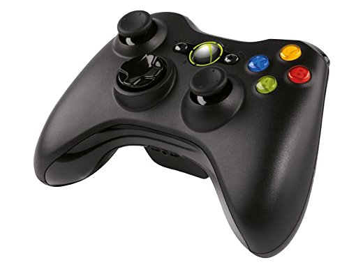 Microsoft - Mando Inalámbrico, Color Negro (PC, Xbox 360)