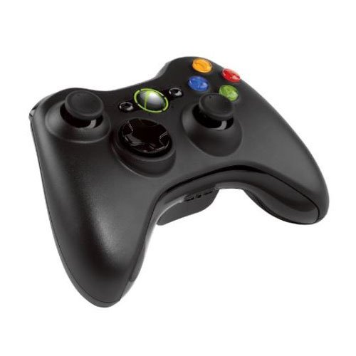 Microsoft - Mando Inalámbrico, Color Negro (PC, Xbox 360)