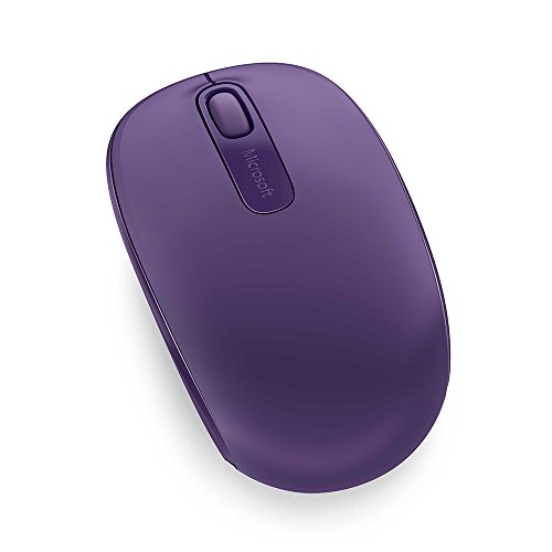Microsoft Wireless Mobile Mouse 1850 - Ratón inalámbrico, Compatible con Windows 7/8, Color Morado