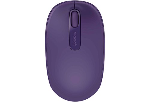 Microsoft Wireless Mobile Mouse 1850 - Ratón inalámbrico, Compatible con Windows 7/8, Color Morado