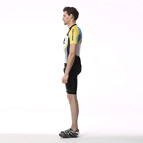 Micye 2019 Cabeza de Leopardo patrón de impresión de la Correa de los Hombres Desgaste de Ciclismo Conjunto Verano Mecha Ropa de Ciclismo al Aire Libre Transpirable Ajustado cómodo Ciclismo Jersey