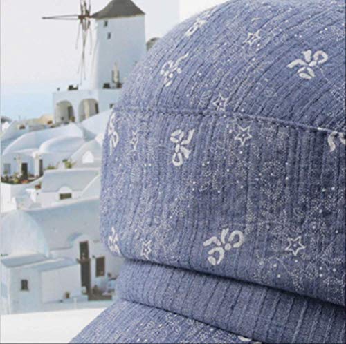 Middle-Aged And Elderly Women'S Hats Spring Autumn Mom Hat Thin Fashion Hat Granny Sun-Kissed Hat Breathable  Blue (Ymf11111)