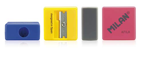 MILAN Blíster 1 Sacapuntas Afila + 1 Goma 6030