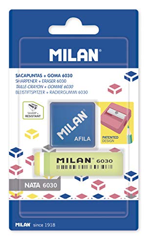 MILAN Blíster 1 Sacapuntas Afila + 1 Goma 6030