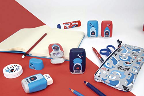 MILAN Blíster afilaborra COMPACT Shark attack + 2 gomas de recambio (BYM10435)