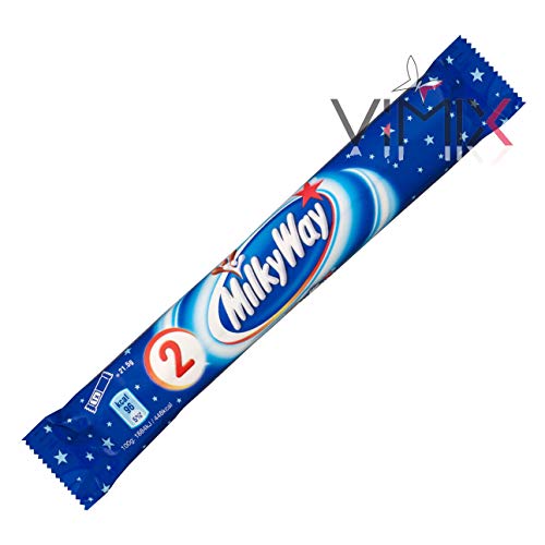 Milky Way - Dos barritas de chocolate rellenas - 43 g - Pack de 6 unidades