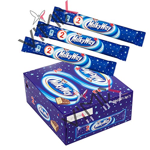 Milky Way - Dos barritas de chocolate rellenas - 43 g - Pack de 6 unidades