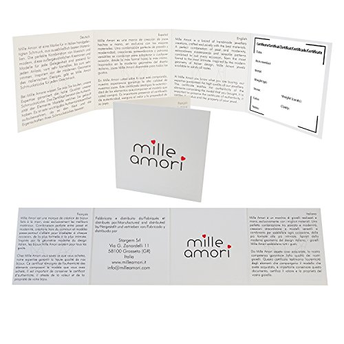 MILLE AMORI ∞ Mono Pendiente Oro y Diamantes Mujer Hombre - Oro Amarillo 9 Kt 375 ∞ Diamantes 0.015 Kt - joyas de fantasía