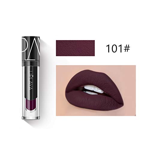 Mimore Moist Lipstick Maquillaje profesional Lápiz labial líquido, impermeable Taza antiadherente Sexy Colors Lápiz labial Hidratante Suavizante,Duradero 24 horas Hidratante Impermeable (105)