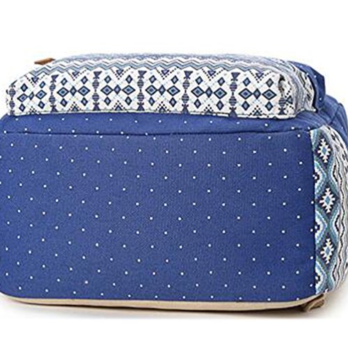 MingTai Backpack Mochilas Escolares Mujer Mochila Escolar Lona Bolsa Casual Para Chicas Bolsa De Hombro Mensajero Billetera Zafiro