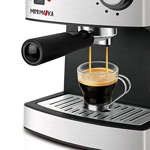 Mini Moka CM-1821 999.319 Cafetera Espreso 15 Bar / 850 W / 1,6 L, 1 Cups, 0 Decibeles, Acero Inoxidable
