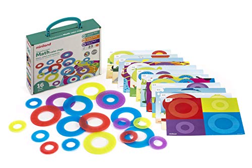 Miniland- Translucent Math Color Rings Aros translúcidos Aptos para mesas de luz. (32160)