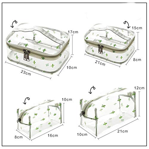 Minyu-cosmetic bagsBolsa de cosméticos multifunción, de PVC, transparente, para mujer, para viajes, maquillaje, cosméticos, bolsa de maquillaje, L, 4,