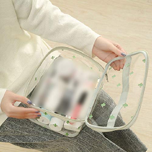 Minyu-cosmetic bagsBolsa de cosméticos multifunción, de PVC, transparente, para mujer, para viajes, maquillaje, cosméticos, bolsa de maquillaje, L, 4,