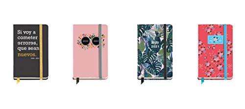 Miquel Rius Miquelrius - Agenda Escolar Jordi Lavanda Flowery Curso Lectivo 2020-2021, Catalán, Semana Vista, Tamaño 117X182 Mm, Papel 80G, Cierre De Goma Elástica Y Lomo Cosido, Color Rojo