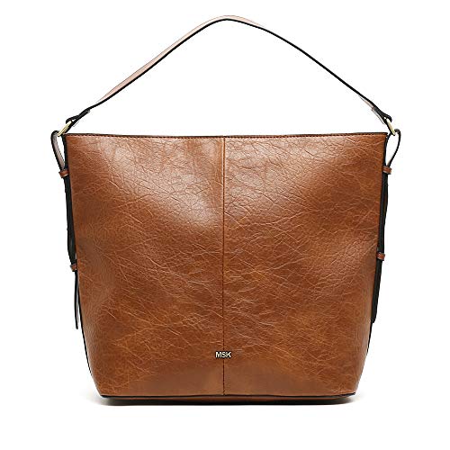 MISAKO - Bolso Grande de Mujer GUFA en color Camel | Bolso Shopper | Bolso de Hombro | Bolso Polipiel