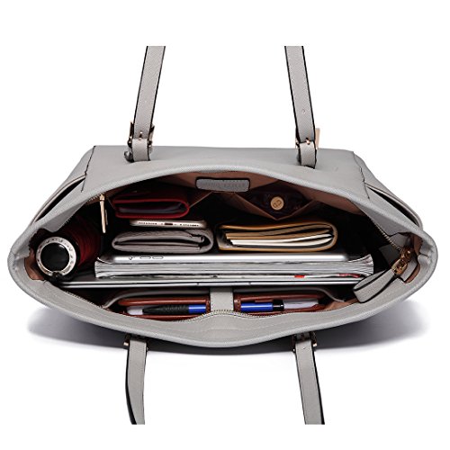 Miss Lulu Bolsas Mano para Mujer Bolso de Hombro Shopper Grande para Mujer Cuero Sintética