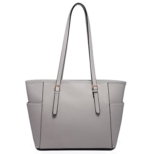 Miss Lulu Bolsas Mano para Mujer Bolso de Hombro Shopper Grande para Mujer Cuero Sintética