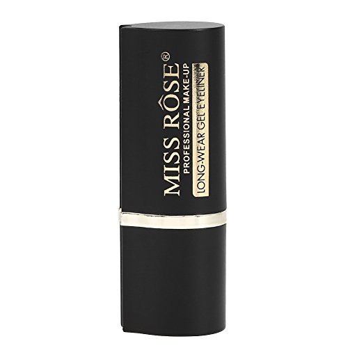 MISS ROSE Lápiz de Delineador de ojos Cosmético Lápiz de Gel de Pluma Duradero Maquillaje, no mancha,