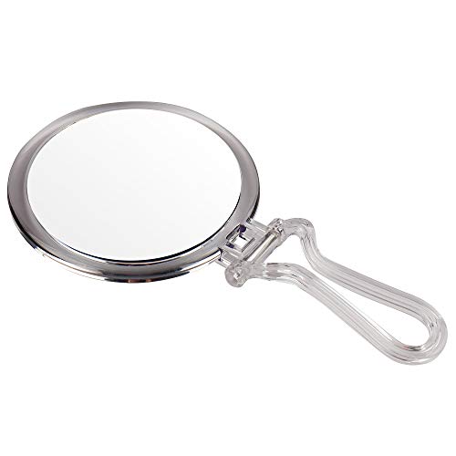 Miss Sweet Espejo de mano plegable con 10 aumentos e imagen real, espejo de viaje, S1 10X/1X Magnification