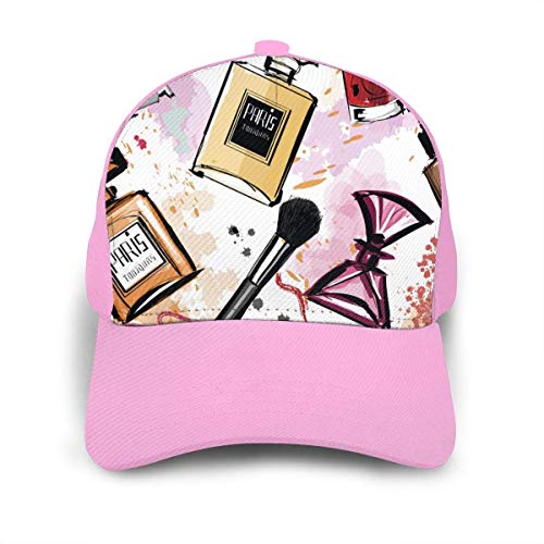 MISS-YAN Perfume Pintalabios Esmalte de uñas Bent Brim Dacron Gorra de béisbol Casual Denim Hip Hop Gorras Snapback Caps Sombrero