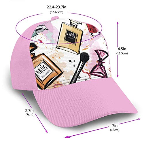 MISS-YAN Perfume Pintalabios Esmalte de uñas Bent Brim Dacron Gorra de béisbol Casual Denim Hip Hop Gorras Snapback Caps Sombrero