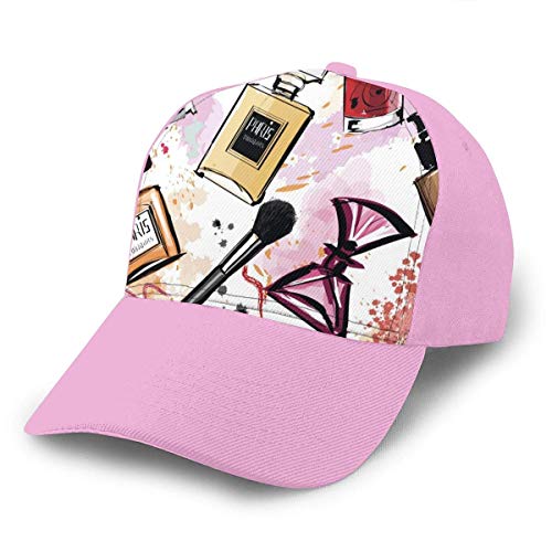 MISS-YAN Perfume Pintalabios Esmalte de uñas Bent Brim Dacron Gorra de béisbol Casual Denim Hip Hop Gorras Snapback Caps Sombrero