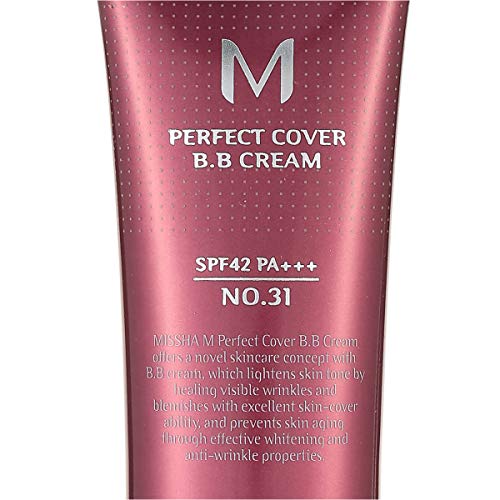 Missha M Perfect Cover Bb Cream Spf42/pa+++ No.31 Golden Beige 20ml