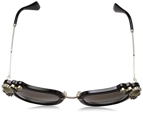 Miu Miu 0MU03SS 1AB0A7 51 Gafas de sol, Negro (Black/Grey), Mujer